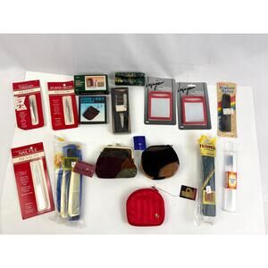 16 pc Vintage Revlon Grooming & Travel Lot Manicure Set Mirrors Combs Coin Purse